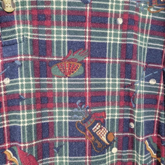 Jos J Oliver Men's L Vintage Golf Navy Print SS Polo shirt - Picture 3 of 8